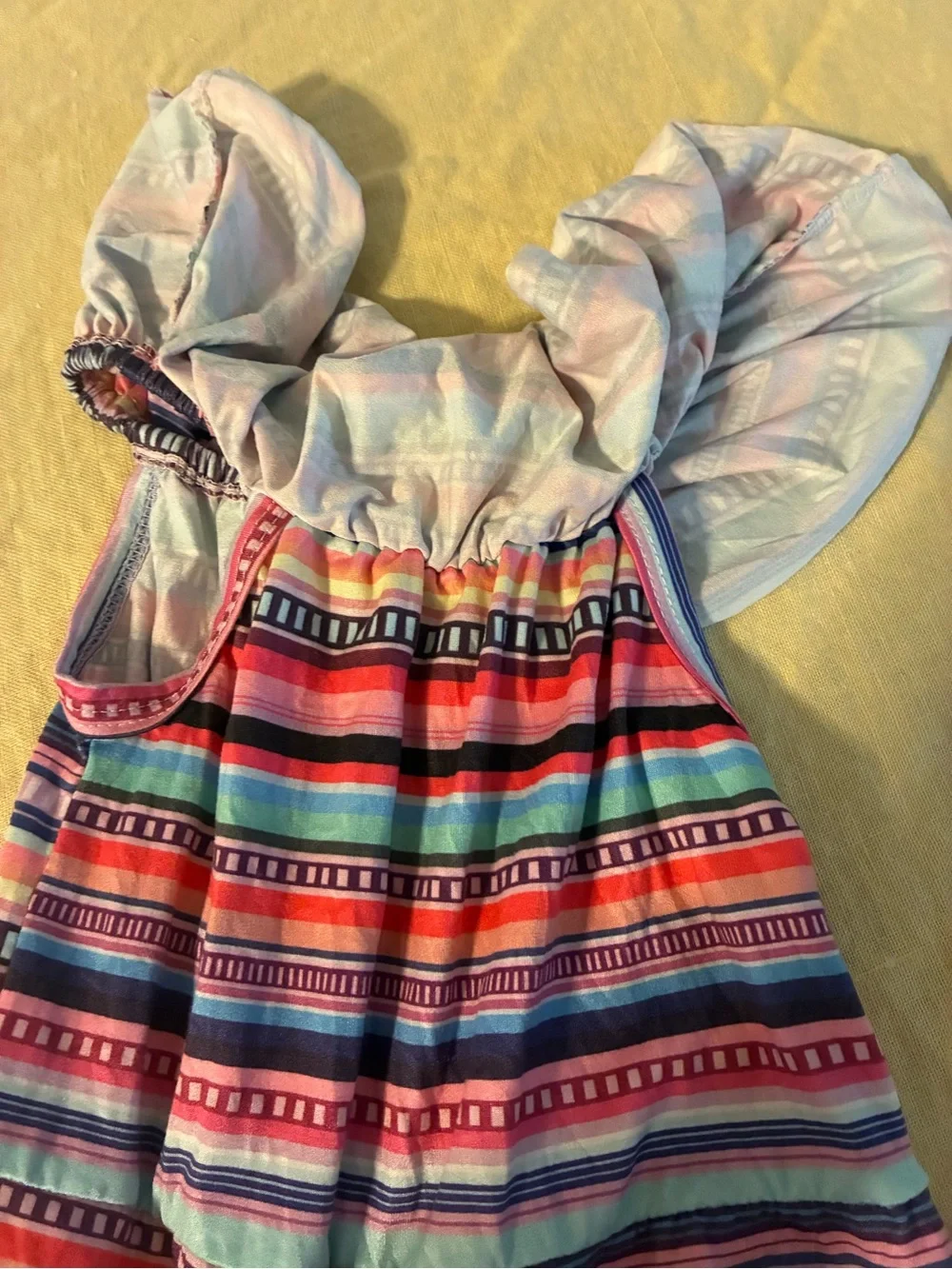 Girl’s 18-24M Striped Jumpsuit